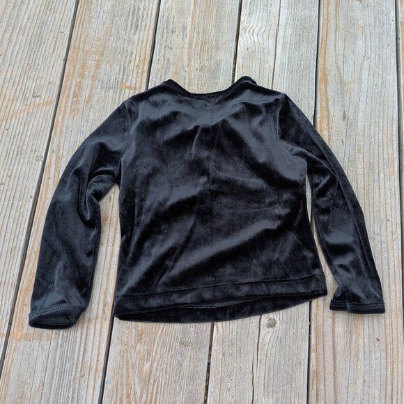 Vintage Girl's Velour Long Sleeved Top - Picture 4 of 7